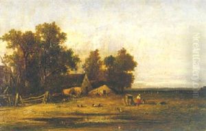 Farmstead By The Edge Of A Plain