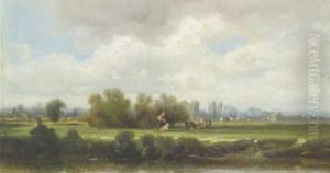 Wooded Landscape by Leon Victor Dupre