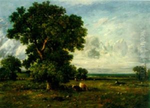 Shepherd And His Flock by Leon Victor Dupre