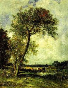 Landschaft Mit Kuhen by Leon Victor Dupre