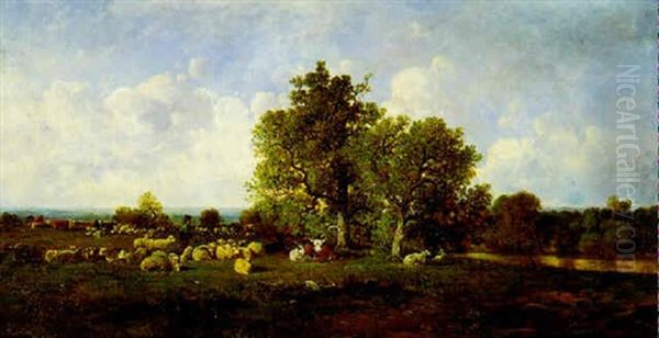 Troupeau Dans La Campagne - view 1