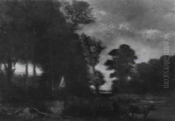 Landschaft Mit Bauerin Und Kuh - view 1