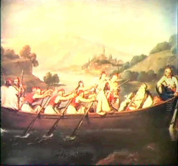 Ali Pasha In His Palikaria On The Lake At Ioannina - view 1