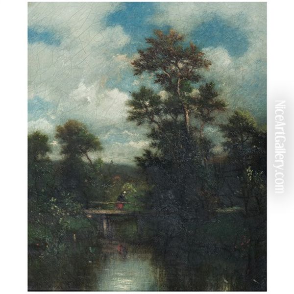 Landscape With Figure On Bridge - view 1