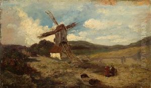 Le Moulin A Vent by Jules Dupre