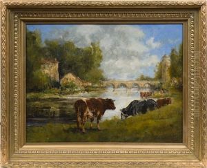 Cows On A Riverbank Cows On A Riverbank