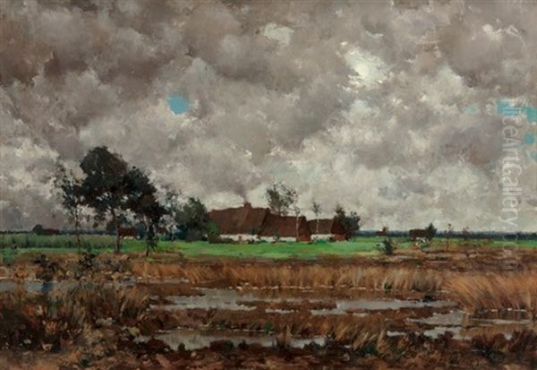 Farmhouses Near A River - view 1