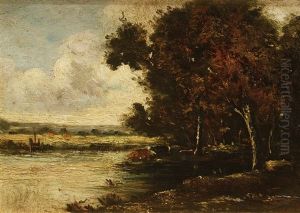L"abreuvoir by Jules Dupre