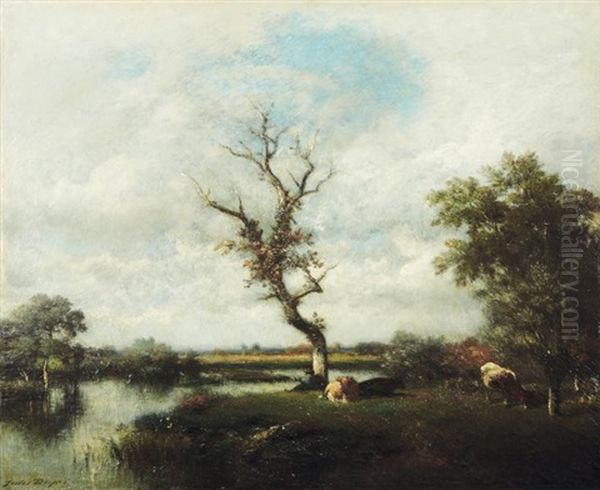 Une Riviere - Paturages Pres De L'oise - view 1