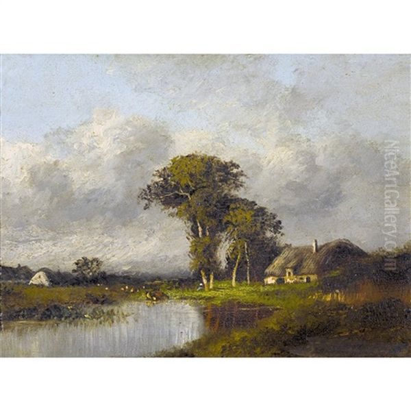 Chaumieres Au Bord De La Mare - view 1