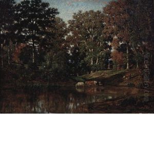 Vaches A L'abreuvoir by Jules Dupre