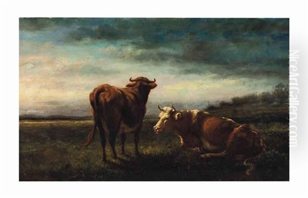 Cows At Pasture - view 1