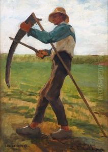 Les Faucheurs De Lugerne by Jules Dupre