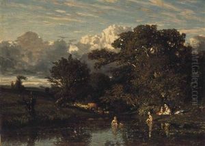Les Baigneuses by Jules Dupre