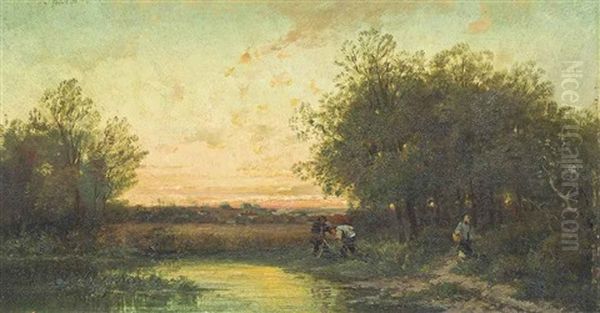 Sunset Over The Water - view 1