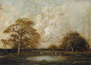 Landschaft Bei Barbizon by Jules Dupre