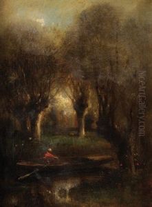 Promenade Entre Les Saules by Jules Dupre