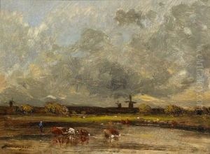Landschaft Bei Barbizon by Jules Dupre