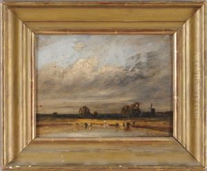 Landscapes With Cows (2 Works)