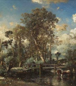 Le Petit Pont by Jules Dupre