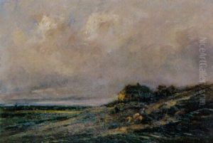 Landschaft Unter Regenwolken by Jules Dupre