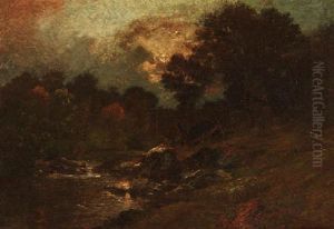 Wald Im Mondlicht by Jules Dupre