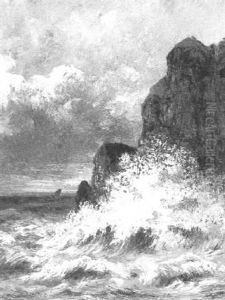 Tempete Sur Une Falaise