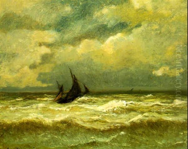 Bateau Sur Une Mer Agitee - view 1