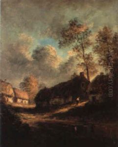 Personnage Dans Une Ferme by Jules Dupre
