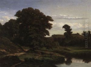 Kuhe Auf Der Weide by Jules Dupre