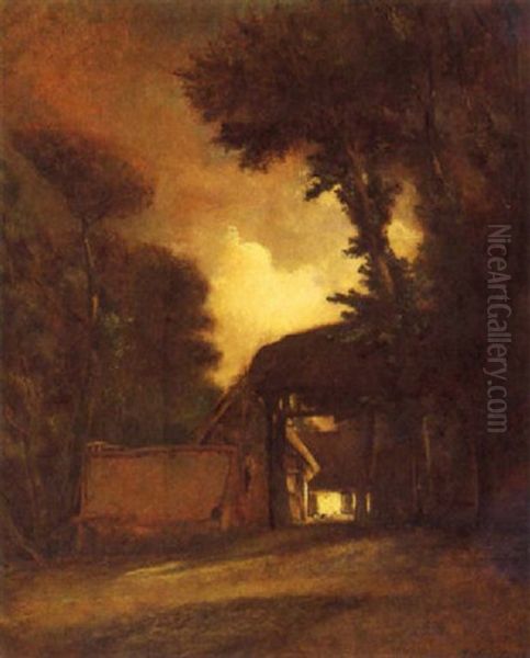 Bauernhaus In Abenddammerung - view 1