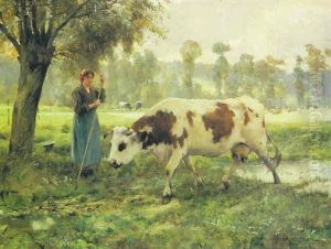 Cows At Pasture by Jules Dupre