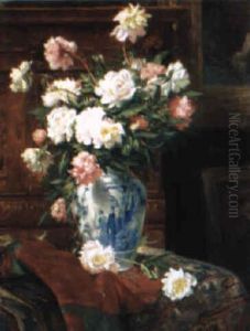 Pivoines Au Vase Japonais Pivoines Au Vase Japonais