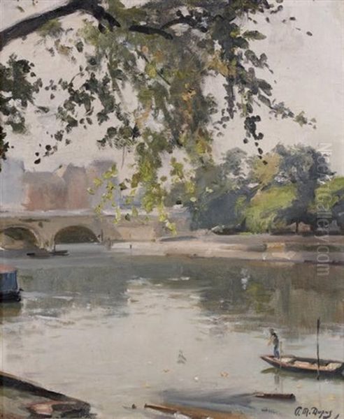L'ile Saint Louis Et Le Pont Henri Iv - view 1