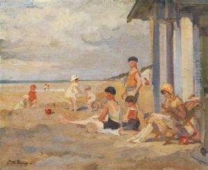 Famille A La Plage by Paul Michel Dupuy