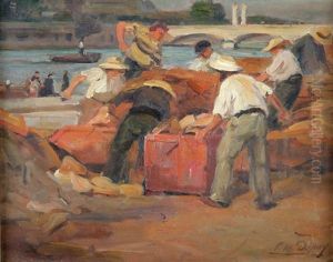 Les Ouvriers Sur Les Quais by Paul Michel Dupuy