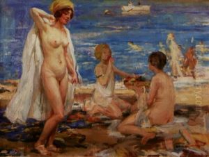 Jeunes Femmes Nues Sur La Plage