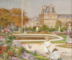 Les Jardin Des Tuileries by Paul Michel Dupuy