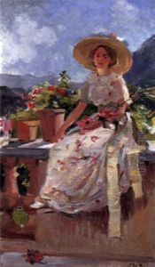 Sitting On The Balustrade
