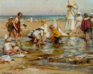 Enfants Jouant Sur La Plage Enfants Jouant Sur La Plage