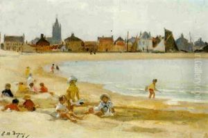 Children On A Beach, Petit Fort Philippe-pres Gravelines Children On A Beach, Petit Fort Philippe-pres Gravelines