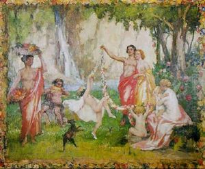 Bacchanales Or Mariage De Bacchus Et De Flore