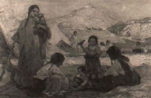 Accampamento Di Gitani by Paul Michel Dupuy
