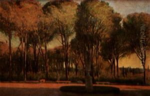 Fuente En La Casa De Campo by Adolfo Dura