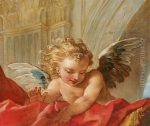 Bildnis Eines Putto by Louis Jean-Jacques Durameau