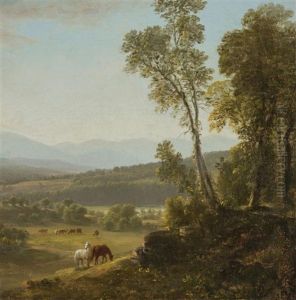 Mountain Landscape With Horses by Asher Brown Durand