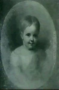 Portrait Of Misses Leupp In Childhood by Asher Brown Durand