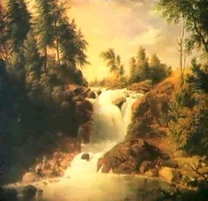 Booten Falls, New Jersey by Asher Brown Durand