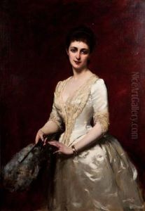 Portrait Presume De La Princesse De Broglie, Nee Marie Say by Charles Auguste Durand