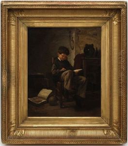 Enfant Lisant Dans Un Interieur